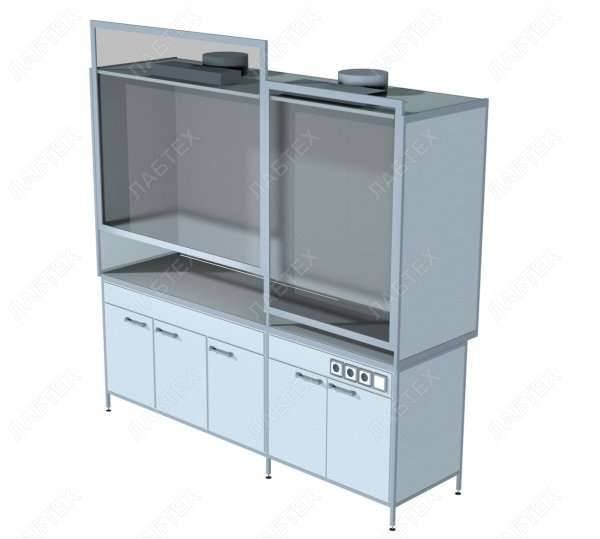 Шкаф вытяжной ЛАБТЕХ-ШВ-104-ПА, 2435*700*2185