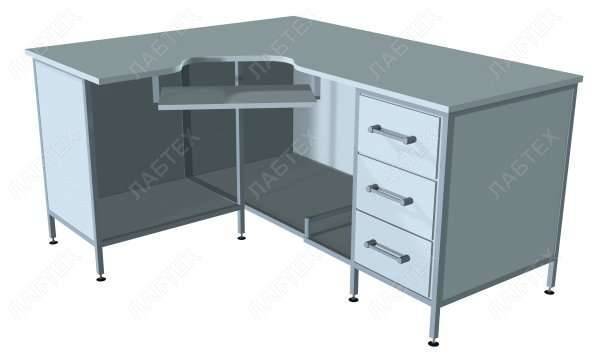 Стол лабораторный ЛАБТЕХ-СК-3-ПА компьютерный, 1200*1500*750