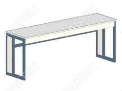 Стол лабораторный ЛАБТЕХ Дин-52ДК открытый, 1800*650*750