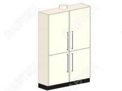 Шкаф для хранения ЛАБТЕХ Профи-9 лабораторный для одежды, 1200*500*1900