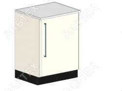 Стол тумба лабораторный ЛАБТЕХ ПроСт-11А однодверный, 600*650*900