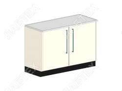 Стол тумба лабораторный ЛАБТЕХ ПроСт-31Т двухдверный, 1200*650*900