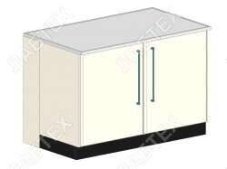 Стол тумба лабораторный ЛАБТЕХ ПроСт-41А двухдверный, 1200*900*900