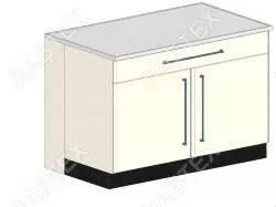 Стол тумба лабораторный ЛАБТЕХ ПроСт-43К двухдверный с ящиком, 1200*900*900 Лабтех  по лучшей цене с доставкой - интернет-магазин Прогрессивные решения