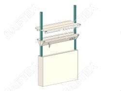 Модуль приставной ЛАБТЕХ Стиль-20 для островного комплекта с электрикой, подводкой воды и газа, 1200*640*2220