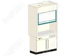 Шкаф вытяжной ЛАБТЕХ ШВП-2А лабораторный, 1200*800*2400