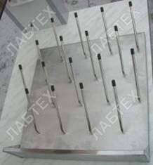 Сушилка для лабораторной посуды настенная ЛАБТЕХ-СУ-2 (нержавеющая сталь, 18 штырей)