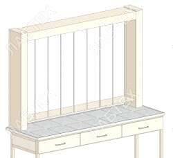 Установка титровальная ЛАБТЕХ-УТ-2, 8 штативов 1450*245*1000