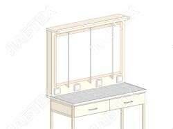 Установка титровальная ЛАБТЕХ-УТ-4, 5 штативов 1458*245*880