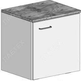 Тумба подкатная ЛАБТЕХ-ТП-10-КГ с дверцей, 460*500*550